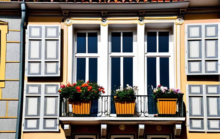 **

Traditional Porto house in Ribeira district, fully restored, granite facade, charming balcony with flower boxes, overlooking Douro River, cozy interior with wooden beams, fully clothed, safe for work, appropriate content, modest decor, natural light, professional real estate photography, correct proportions.