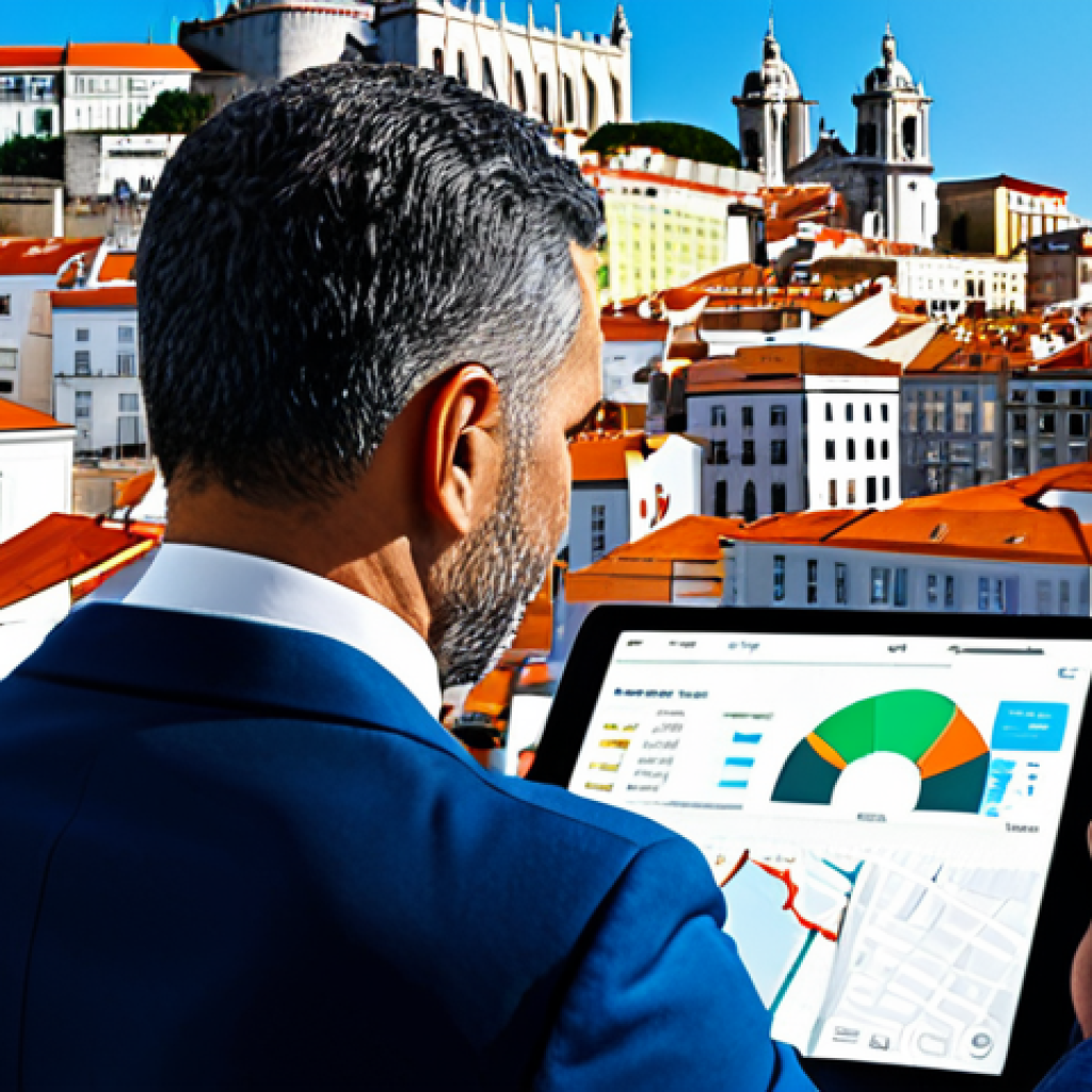 건축평가사의 데이터 분석 기술 향상 - **

"A modern real estate appraiser, fully clothed in professional attire, using a tablet to analyze...