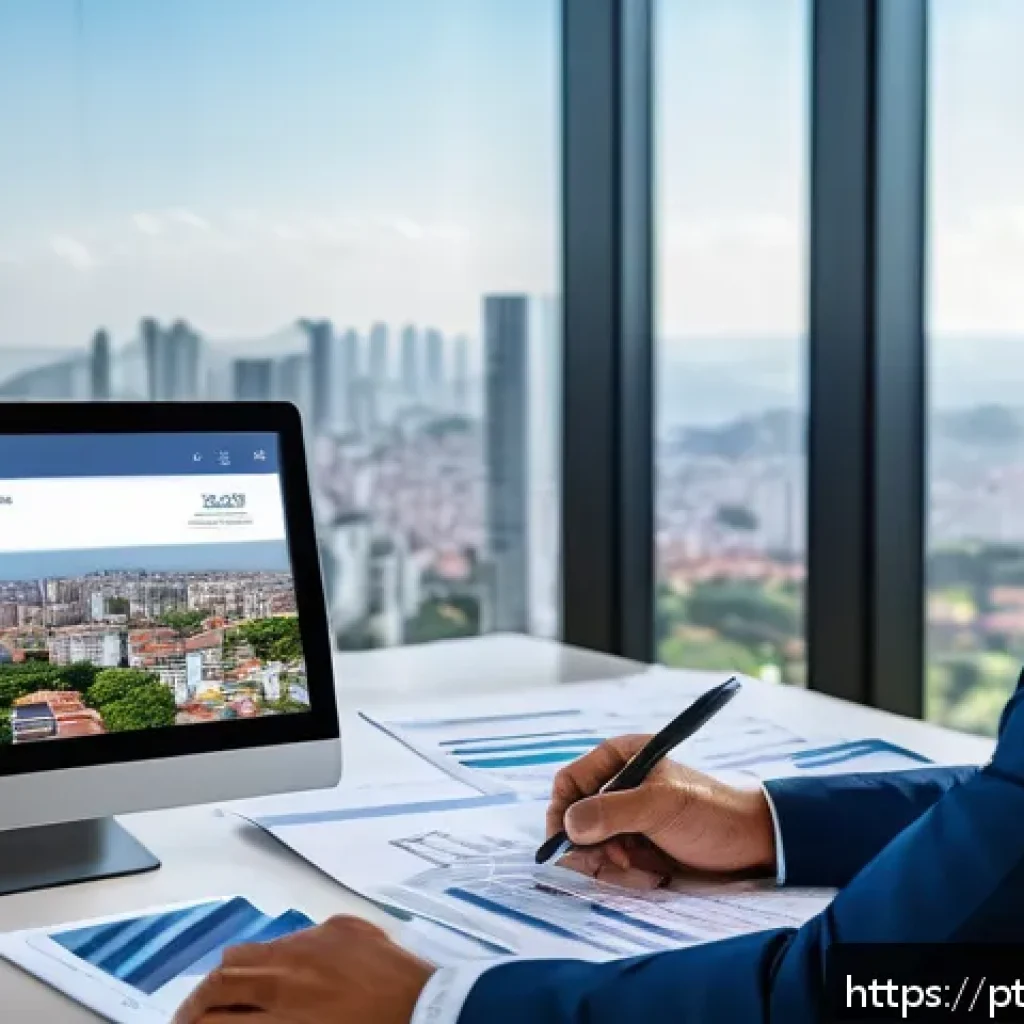 건축평가사 자격증의 직업적 가치 - A professional real estate appraiser in business attire, confidently presenting a detailed property ...