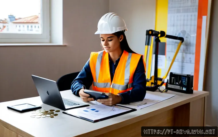 건축평가사의 첫 직장 선택 기준 - Photorealistic young Portuguese building surveyor choosing between two first-job opportunities at a ...
